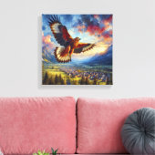 Eagle Canvas Afdruk (Insitu (Woonkamer))