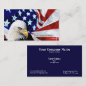 Eagle chauve américain et cartes de visite de (Devant / Derrière)