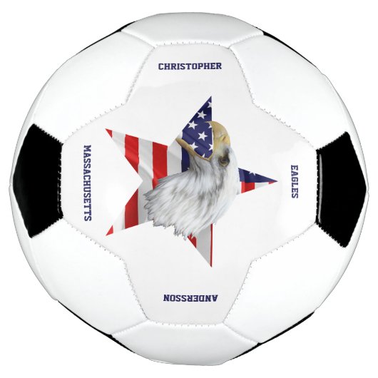 Eagle chauve, Drapeau Américain, Étoile (Tourné)