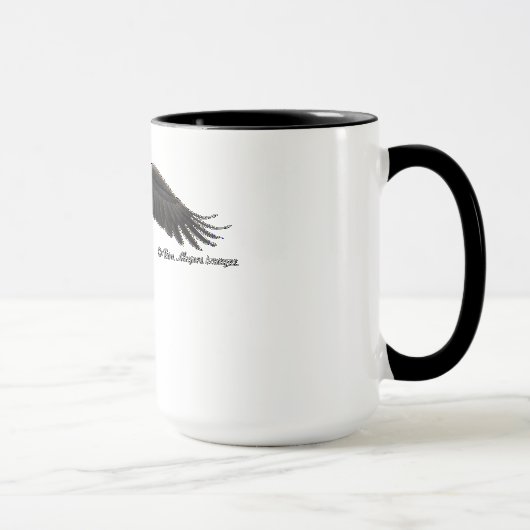 Eagle chauve montant - tasse de café (Droite)