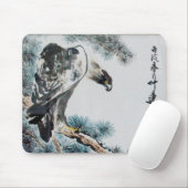 Eagle - Chinees schilderij Mousepad Muismat (Met muis)