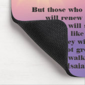 Eagle Christelijke Bijbel Verse Soar on Wings Muismat (Hoek)