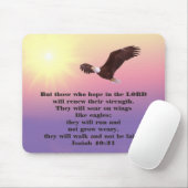 Eagle Christelijke Bijbel Verse Soar on Wings Muismat (Met muis)
