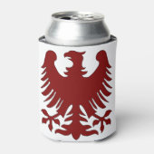 Eagle Coat Arms Phoenix Maroon Nobility Heraldic Blikjeskoeler (Blikje Voorkant)