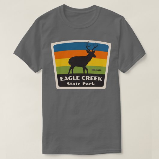 Eagle Creek State Park Illinois Roaming Deer T-shirt (Design voorkant)