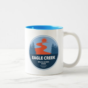 Eagle Creek Wild en Schilderachtig rivier Tweekleurige Koffiemok