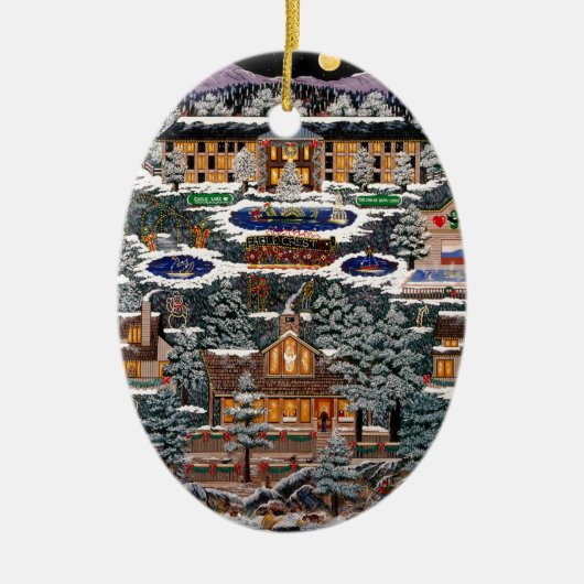 Eagle Crest Resort Keramisch Ornament (Voorkant)
