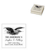 Eagle Custom Return-adresfamilie Rubberstempel (Gestempeld)