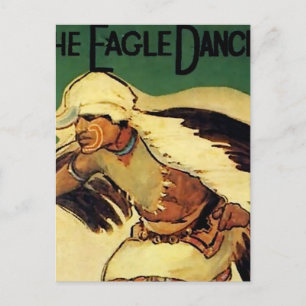 “Eagle Dancer” Westerse kunst van Gerald Cassidy Briefkaart