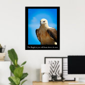 Eagle Design Motivational Inspiration Poster (Bureau à domicile)
