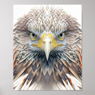 Eagle Dierenportret Natuur Wildlife Painting Poster