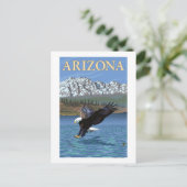 Eagle DivingArizona Briefkaart (Staand voorkant)