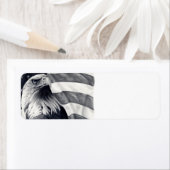 Eagle & Drapeau Adresse de retour Étiquettes (En situation)