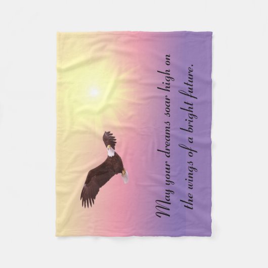 Eagle Dreams Fleece Deken (Voorkant)