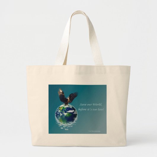 Eagle Earth Day Series II Grote Tote Bag (Voorkant)