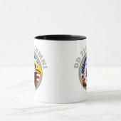 Eagle Emblem USA Flag | DD 214 Alumni Mok (Midden)
