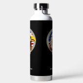 Eagle Emblem USA Vlag Verticaal Waterfles (Links)