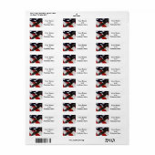 Eagle en Amerikaanse vlag Etiket (Full Sheet)