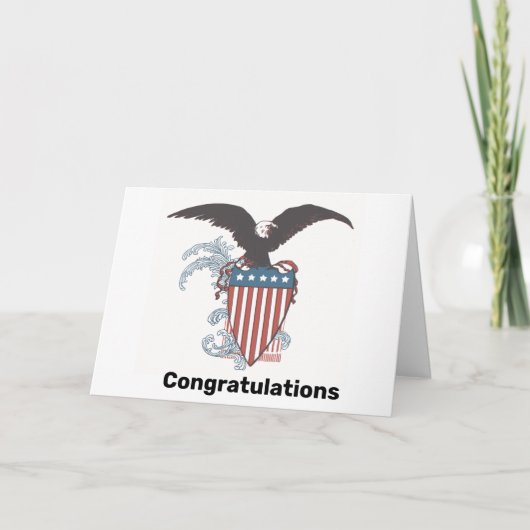 Eagle en Shield nieuwe Amerikaanse Kaart (Voorkant)