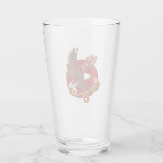 Eagle en Snake Glas (Achterkant)