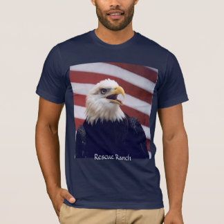 Eagle en vlag t-shirt
