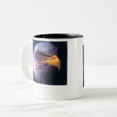 EAGLE ET DRAPEAU AMÉRICAIN ! TASSE 11oz (Devant gauche)