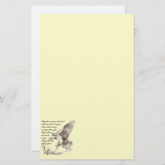 Eagle et papeterie d'écriture sainte (Devant / Derrière)