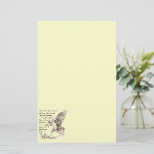 Eagle et papeterie d'écriture sainte (Debout devant)