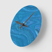 Eagle Eye 3 Cool Bleu Horloge Abstraite (Angle)