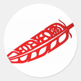 Eagle Feather Design Ronde Sticker
