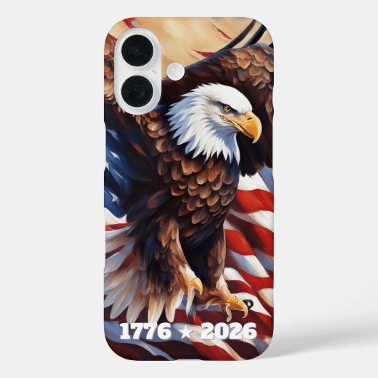 Eagle Flag 250th verjaardag iPhone / iPad hoesje (Achterkant)