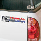 Eagle & Flag America Bumpersticker (Op Truck)