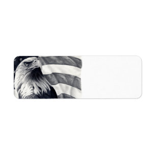 Eagle & Flag retouradreslabels Etiket