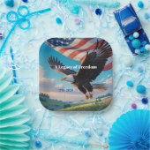 Eagle & Flag | U.S. 250th Anniversary 1776–2026 Papieren Bordje (Feest)