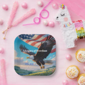 Eagle & Flag | U.S. 250th Anniversary 1776–2026 Papieren Bordje (Feest)