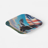 Eagle & Flag | U.S. 250th Anniversary 1776–2026 Papieren Bordje (Gebogen)