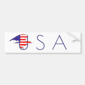 Eagle Flag USA deelt in de nieuwe Golden Age Ameri Bumpersticker (Voorkant)