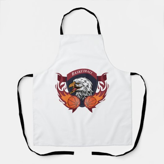 Eagle Flame Basketbal Crest Schort (Voorkant)