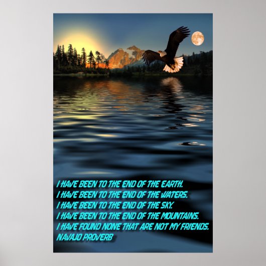 Eagle-Flight-29-Navajo-Proverb Poster (Voorkant)