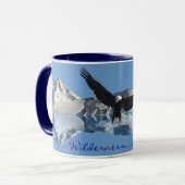 EAGLE FLIGHT Bald Eagle Wildlife Drink Mok (Voorkant links)