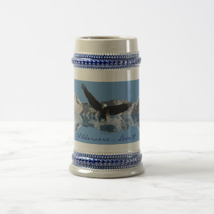EAGLE FLIGHT Kale Eagle Wildlife Drink Stein Bierpul