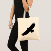 Eagle Flying Canvas tas - Uw kleur - Tekst (Voorkant (product))