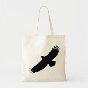 Eagle Flying Canvas tas - Uw kleur - Tekst