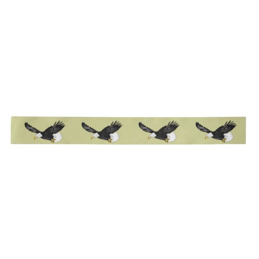 Eagle Flying - Kies / voeg uw kleur toe Lint (Voorkant)