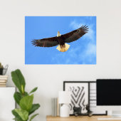 Eagle Flying Poster (Thuiskantoor)