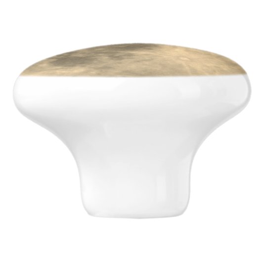 Eagle Flying Silhouette on Moon Drawer Pull Knop (Zijkant)