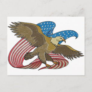 Eagle geborduurd briefkaart