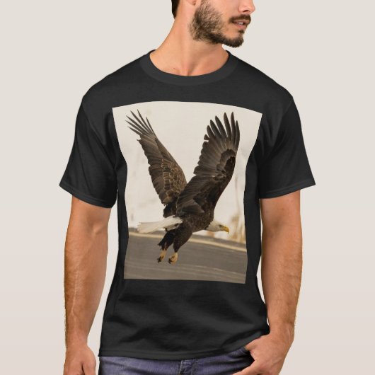 Eagle geborduurde jurk: t-shirt (Voorkant)