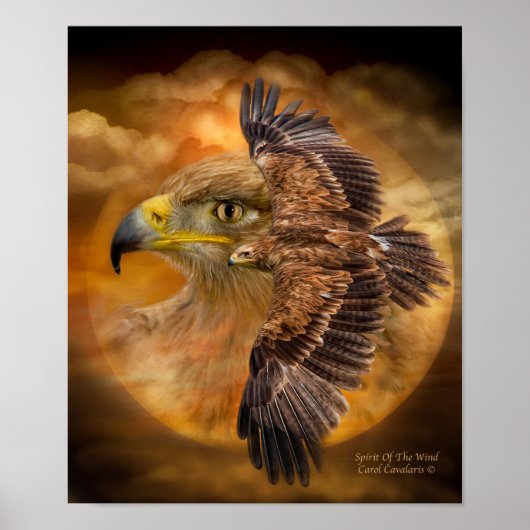 Eagle-geest van het Poster/afdruk van de windkunst Poster (Voorkant)
