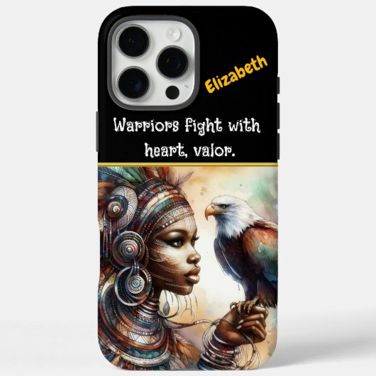 Eagle-geklede krijger koningin van kracht Case-Mate iPhone case (Achterkant)